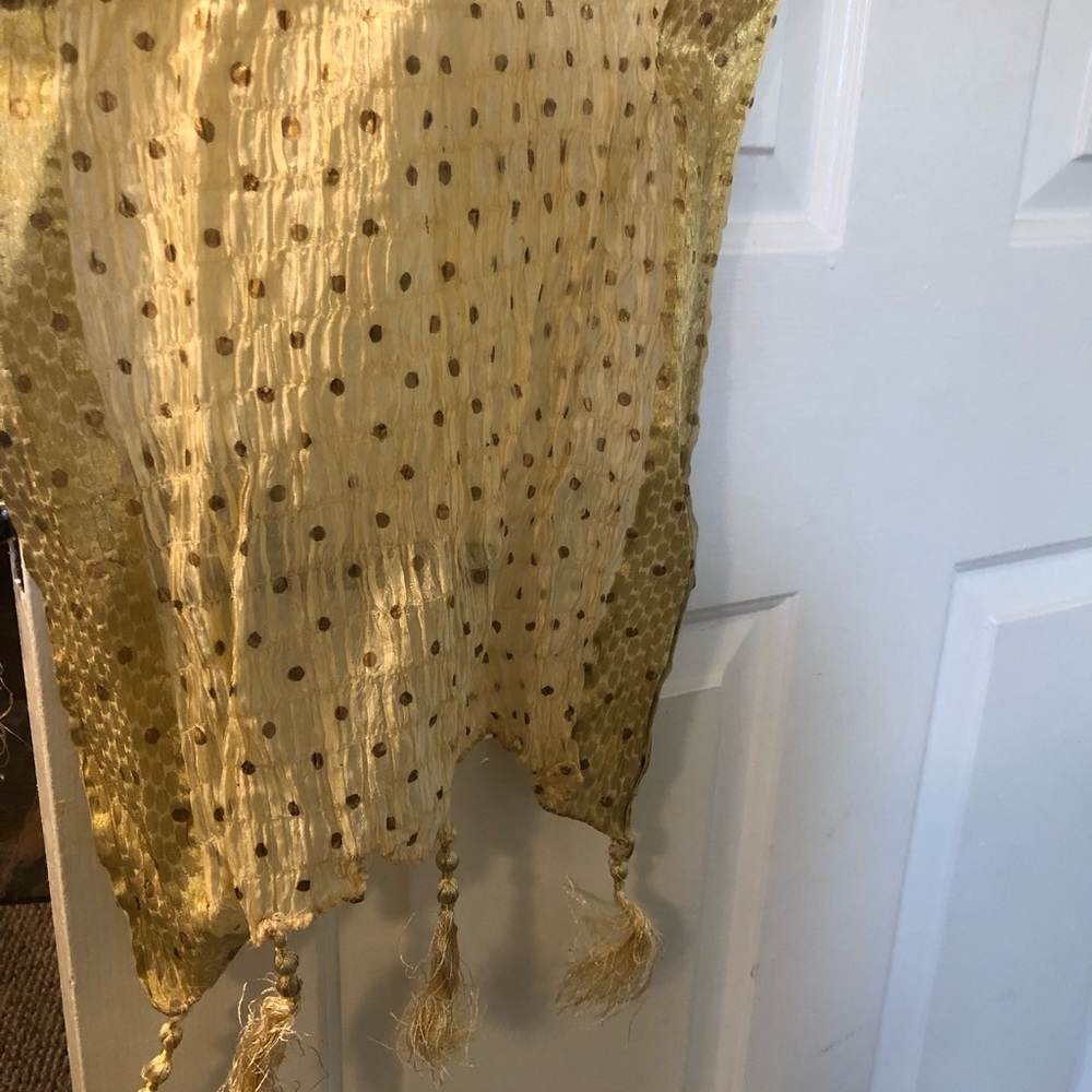 Gold yellow dupatta scarf